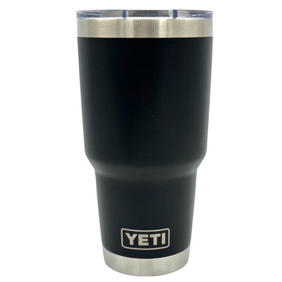 LASER ENGRAVED PESONALIZATION YETI 30oz. TUMBLER - BLACK - Picture 1 of 2